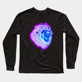 Ice Lion Roaring Long Sleeve T-Shirt